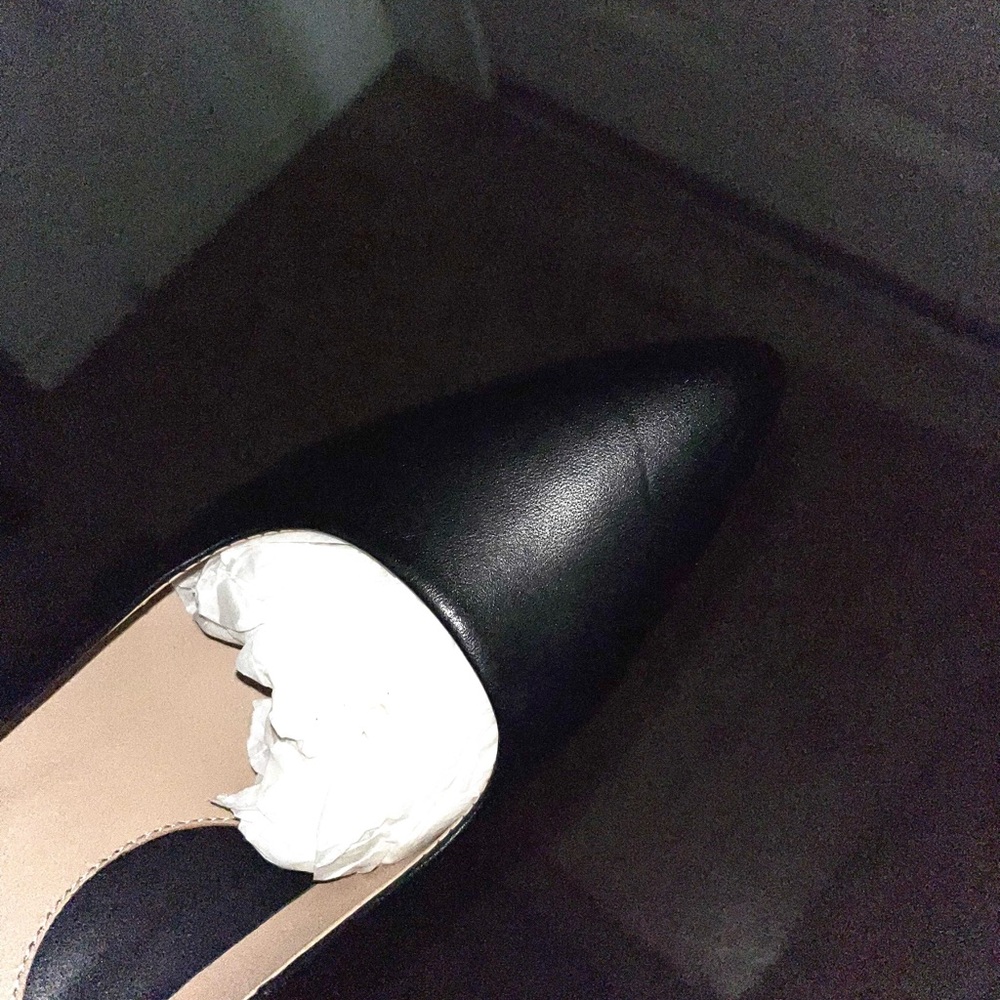 John Fluevog Black Leather Heels - Picture 2 of 4